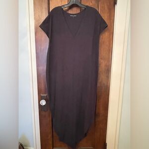 Universal Standard Geneva Dress Black 18-20 Short Sleeve V-Neck Medium EUC